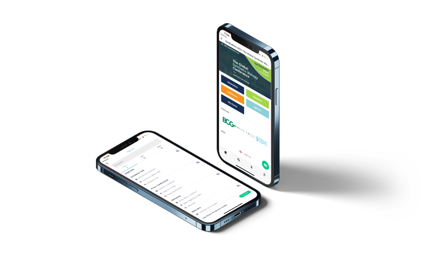 The SynBioBeta app on a smartphone